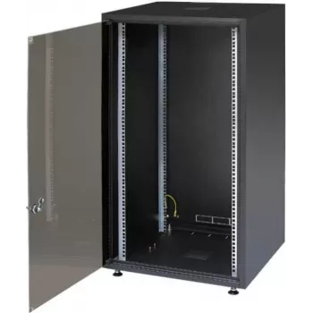 IT-BUDGET 19 inch Server Rack SJB - 15U - 600x800 mm - Klaasuks - Tagasein - Must (W-SJB6080-15S-161)