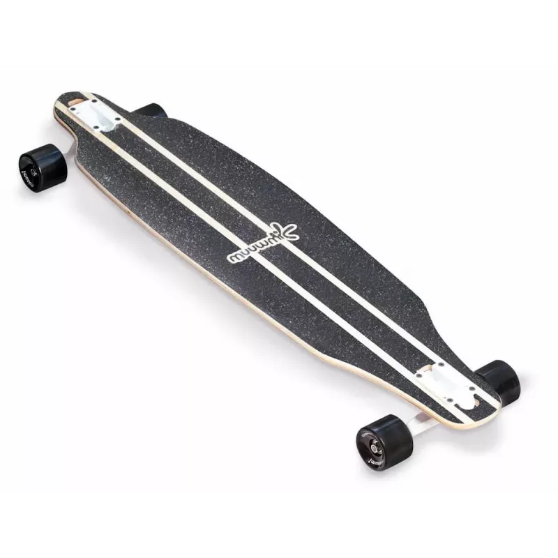 MUUWMI AU 559 Longboard-rula, 8-kihiline vahtralehepuust laud, ABEC 7 laagrid, 70 mm rattad, puit