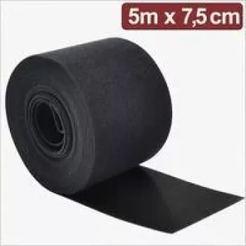 Quadrios 24CA311 takjakinnitusega kaablivitsa rull 5 m x 7,5 cm must