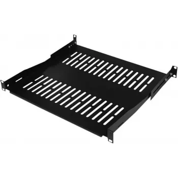 IT-BUDGET 19-tolline Rack-riiul / Seadmealus, 80 kg kandevõime, 350 mm sügavus, sügavusmuudetav kinnitus, must (90ITB19FBX350S)