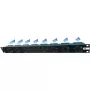 Liebernetz 19 inch 1U rack-ventilaator, horisontaalne õhu sissevõtt, 95 m³/h, 12V DC, 34 dB, must (90LN19LUE1HE8B)