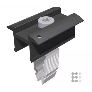 Schletter Rapid16 maandusklamber PV-moodulitele 30–40 mm, must anodiseeritud alumiinium (131121-901)