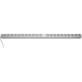 Liebernetz 21 pistikupesaga vertikaalne rack PDU Schuko pesadega, 16A, helehall 90LNSDL21S