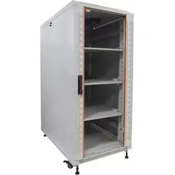 IT-BUDGET 19 inch Server Rack SRK komplekt - 27U, 600x1000 mm, klaas-/tahked uksed, 4 aktiivset ventilaatorit, PDU, riiulid, helehall 90ITB19SRK27610GG