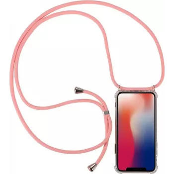 CYOO kaelakee ümbris koos käerihmaga Huawei P30 jaoks - roosa silikoon CY121035
