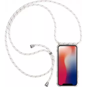 CYOO Necklace Case+ kaelakeeümbris Huawei Mate 20-le - valge - silikoon (CY121038)