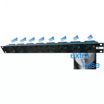 Liebernetz 19-SILENT ventilaator - horisontaalne õhuvoolu sissevõtt - 50 m³/h - 1U - 12V DC - ülihääletu 15 dB - must (90LN19LUE1HE8BS)