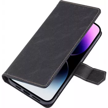 CYOO Premium BookCase rahakotikate iPhone 14 Pro jaoks, must CY122793
