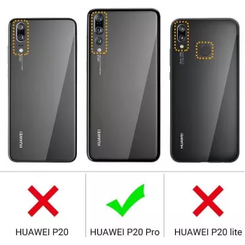 CYOO Premium vedel silikoonümbris Huawei P20 Pro jaoks - must