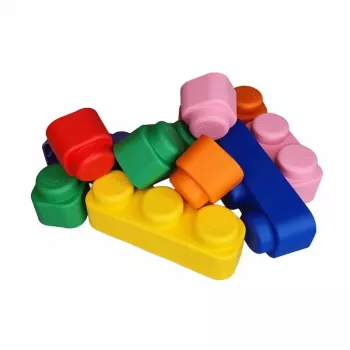 Gerardo's Toys pehmed ehitusklotsid, 71 osa, EVA vaht, mitmevärviline