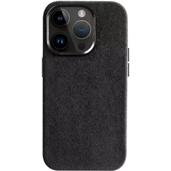 CYOO Alcantara ümbris Apple iPhone 15 Plus, must CY123273