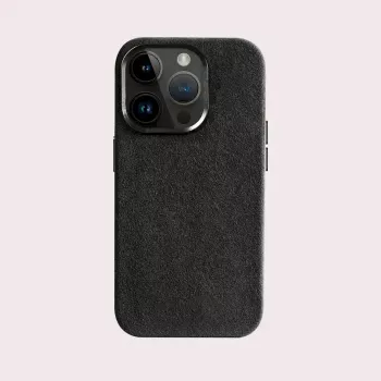 Cyoo Alcantara ümbris iPhone 15 Pro Maxile, must (CY123275)