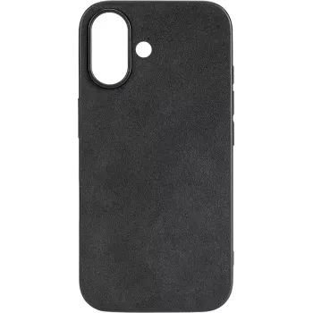 CYOO Alcantara ümbris Apple iPhone 16 Plus, must CY123616
