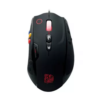 Thermaltake VOLOS Black laser mänguhiir, 6500 DPI, 14 nuppu, juhtmega