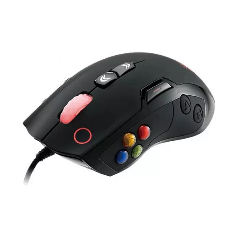 Thermaltake VOLOS Black laser mänguhiir, 6500 DPI, 14 nuppu, juhtmega