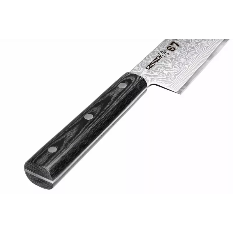 SAMURA Damaskuse peakokk nuga 208 mm, VG-10 südamik, 67-kihiline teras, Micarta käepide