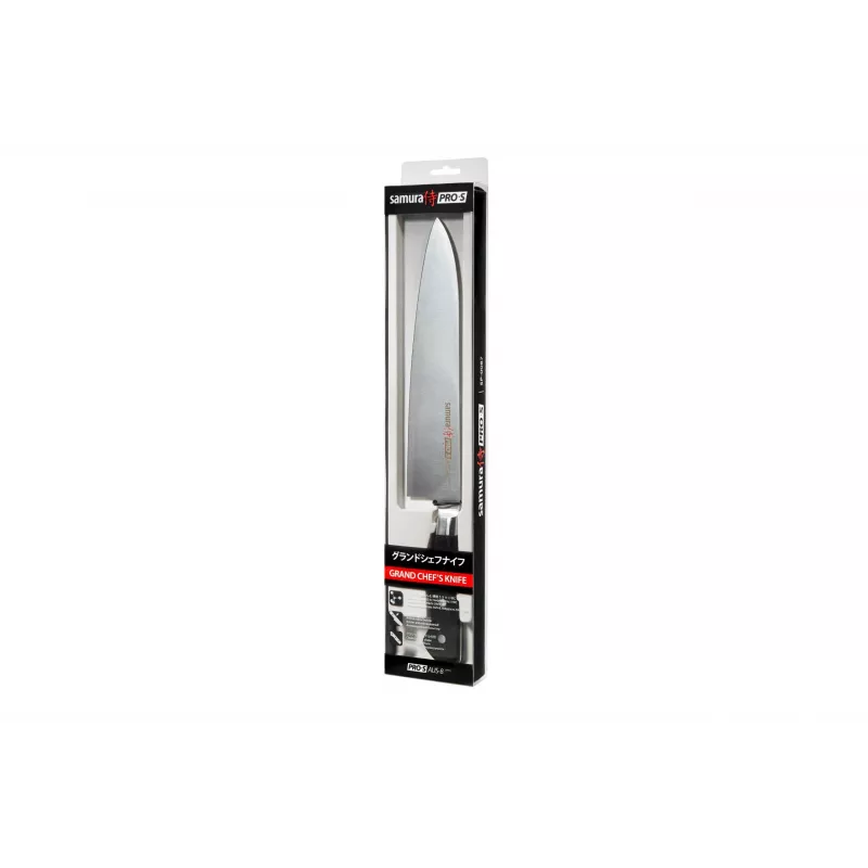 SAMURA PRO-S peakokk nuga 240 mm, AUS-8 teras, G-10 käepide, täisvarrega