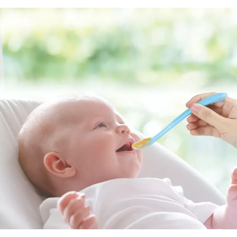 Kidsme beebi toidulusikad, 2-pakk, akvamariin, toidukõlblik silikoon, 4k+
