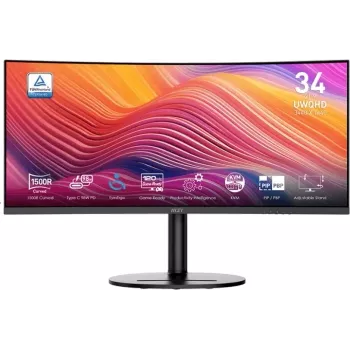 MSI Modern MD342CQPDE 34 inch UWQHD 120Hz kõver äriliseks mõeldud monitor USB-C 98W PD, KVM-lüliti ja sisseehitatud kõlaritega