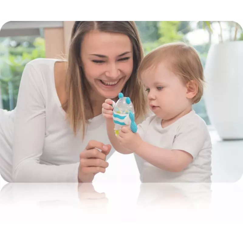 Kidsme Bumble Bee närimisrõngas ja kõristi, 3M+