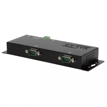 EXSYS EX-6162 Etherneti kahe RS-232 seeriaportaaliga server 12V/3A toiteallikaga