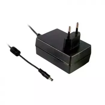 MEAN WELL GSM36E12-P1J meditsiiniline toiteadapter, 12V DC 3A 36W, EU pistik, 2,1x5,5mm DC pistik