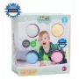 Gerardo's Toys GT7710 beebi massaaži- ja sensoorsete pallide komplekt, 4 tükki, erinevad tekstuurid ja värvid, 6+ kuud