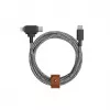 Native Union Belt Cable Duo USB-C - USB-C/Lightning punutud kaabel 1,5m must