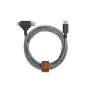 Native Union Belt Cable Duo USB-C - USB-C/Lightning punutud kaabel 1,5m must