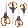 Rapesco Soft Grip käärid, komplekt, 4 tükki, roostevabad terad, erinevad suurused 1577