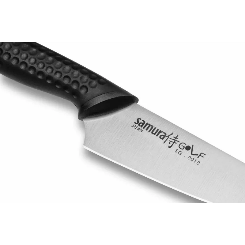 SAMURA Golf koorimisnuga 98mm AUS-8 roostevaba teras must ABS käepide