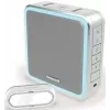 Honeywell DC915SGL juhtmevaba uksekella komplekt, 200 m leviala, 90 dB, 8 meloodiat, hõbedane/hall