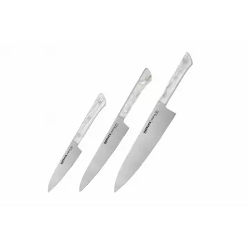 SAMURA Harakiri 3-osaline kööginoa komplekt koos akrüülalusega
