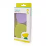 KIDSME Stay-in-Place imemisalused alusmatid kaussidele, pudelitele ja tassidele, 2-pakk, laim ja lavendel