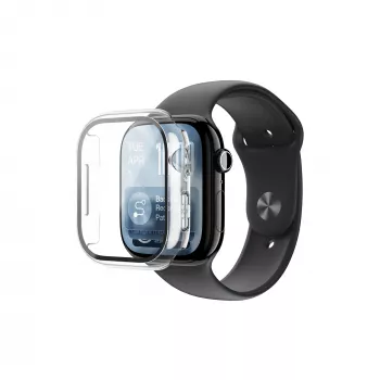 AMAZINGTHING Radix ekraanikaitse koos ümbrisega Apple Watch Series 11 42 mm jaoks - läbipaistev
