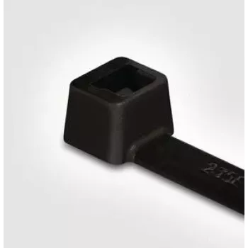 HellermannTyton T50S mustad polüamiidist kaablisidemed, 100 pakk (T 50 S-W)