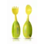 Kidsme 9853 LI beebi söögiriistade komplekt, lusikas ja kahvel, laimiroheline, 9 kuud+