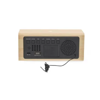 Nedis Digitaalne äratuskell-raadio puit
