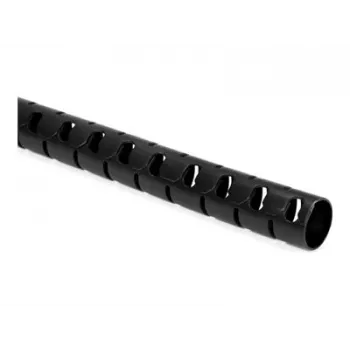 HellermannTyton HWPP25/2-BK poolitatud gofreeritud kaabelduskaitse, 25 mm nimiläbimõõt, must, 25 m pikkus