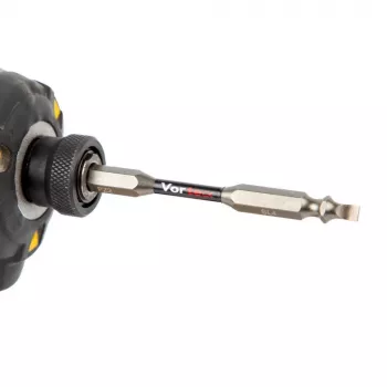C.K Tools T4482 DEPZ2SL409D3 3-osaline kruvikeeraja otsakute komplekt, PoziDriv PZ2, piluotsakud SL4,0 mm ja SL9,0 mm, 25 mm, 1/4 tolli kuuskant, S2 teras