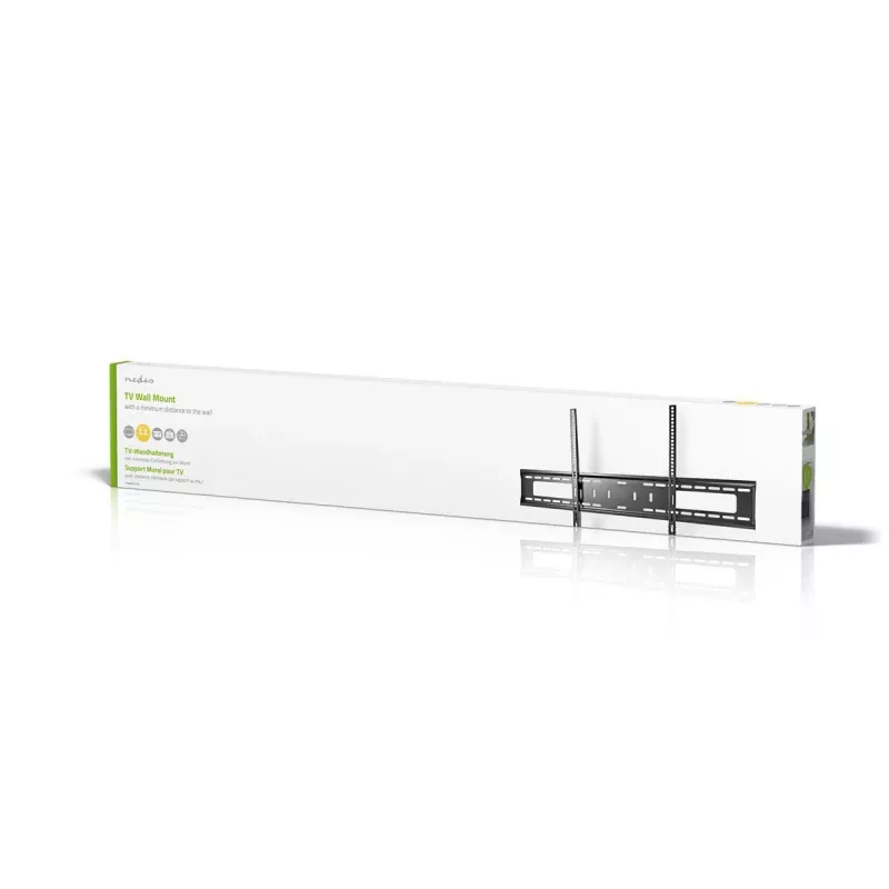 Nedis fikseeritud TV seinale kinnitus 60–100-tollistele ekraanidele, max 75 kg, VESA 200x200 kuni 800x400, must