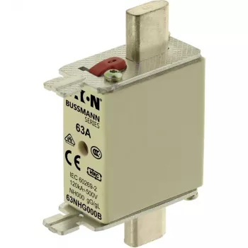 Eaton 63NHG000B NH-kaitsmehülss, suurus 0, 63 A, 500 V AC, gG
