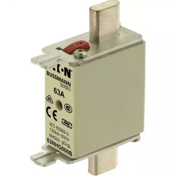 Eaton 63NHG000B NH-kaitsmehülss, suurus 0, 63 A, 500 V AC, gG