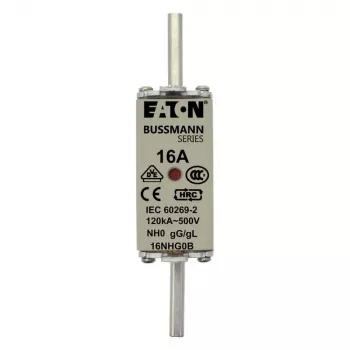 Eaton 6NHG0B NH-sulavkaitse mehaanilise indikaatoriga, suurus NH0, 6 A, 500 V AC, gG, 3 tk pakis