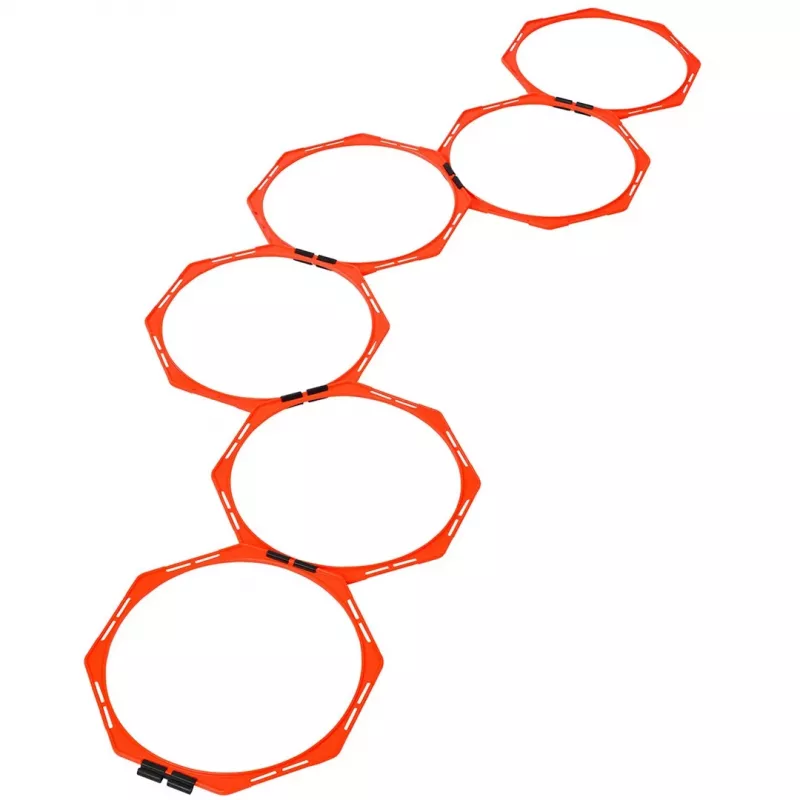 Select koordinatsioonirõngaste komplekt, 6 tk, kandekohvriga, 40 cm läbimõõt, kollane