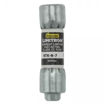 Eaton KTK-R-7 Class CC kiiretoimeline kaitse, 7 A, 600 V AC, 200 kA katkestusvõime, 10-pakk