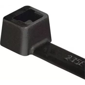HellermannTyton T50R mustast polüamiidist kaablikinnitus 200mm x 4,6mm, 100 pakk 111-04950