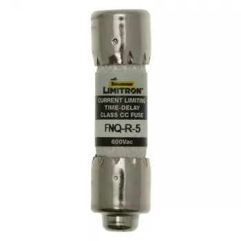 Eaton FNQ-R-5 aeglustatud sulavkaitse, 5 A, 600 V AC, Class CC, 10-pack