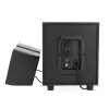 Nedis CSPR10021BK 2.0 Stereo USB-toitega arvutikõlarid, 6W RMS, must