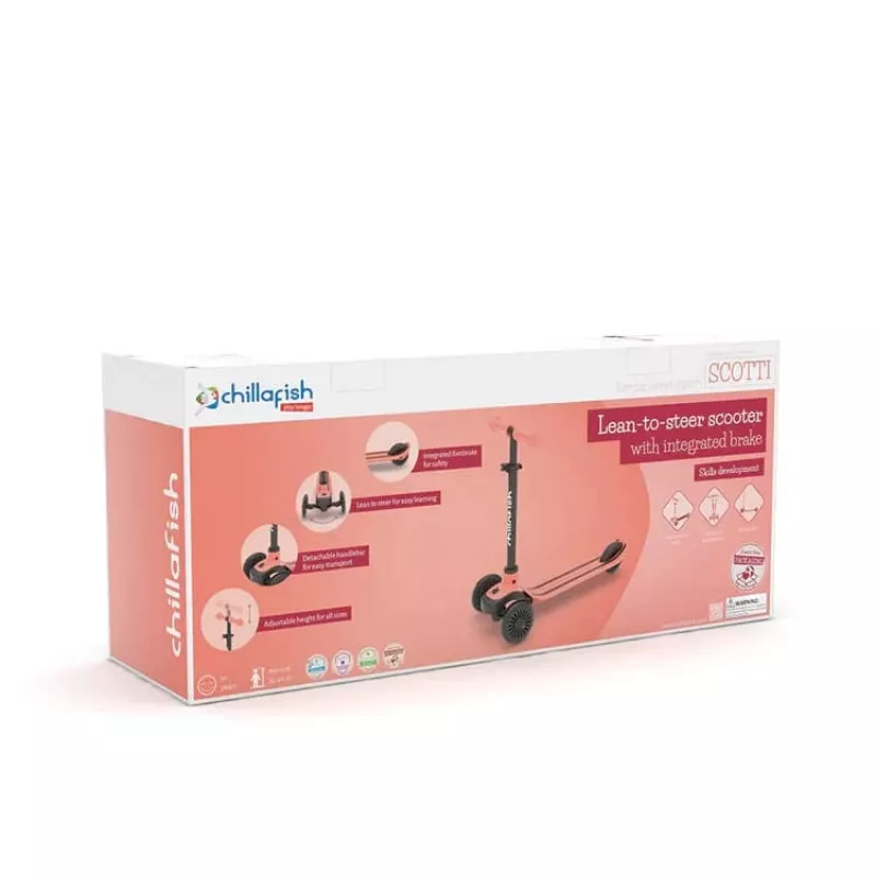 Chillafish Scotti 2-in-1 tõukeratas ja istumisalune, Flamingo Pink, 1-5 aastat